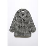 Palton cu model houndstooth Denver