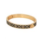 Brățară Tory Burch T Monogram Hinge Bracelet 150568 Negru