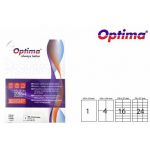 Etichete Color Autoadezive 24/a4, 70 X 37 Mm, 100 Coli/top, Optima - Verde