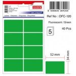 Etichete Color Autoadezive, 8/a4, 99.1 X 67.7mm, 25 Coli/top, Tanex - Verde Fluorescent