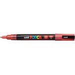 Marker Posca, 0.9 - 1.3 mm - Cu sclipici rosu | Uni