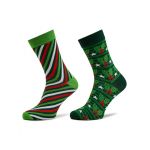 Set de 2 perechi de șosete lungi de damă Rainbow Socks Xmas Socks Balls Adults Gifts Pak 2 Colorat