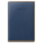 Agenda A5 Datata 352 File Premium De Luxe Vienna Albastru Inchis, Margini Maro 2020