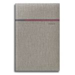 Agenda Datata Flash Ro A5, 352 Pagini, Coperta Din Piele Sintetica, Culoare Bej, Margini Culoare Bronz, 2020