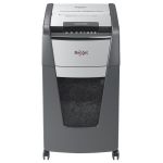 Distrugator Documente Automat Rexel Optimum 225m, P5, Micro-cut (particule), 225 Coli, Cos 60l, Negru