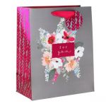 Punga cadou - Posy Grey, Large | Glick