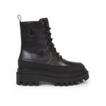 Botine Calvin Klein Jeans Flatform Lace Up Boot Lth YW0YW01110 Negru