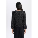 Bluza cu maneci lungi si decolteu in V