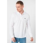 Bluza polo din bumbac si material pique