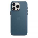 Husa de protectie Apple FineWoven with MagSafe pentru iPhone 15 Pro Max, Pacific Blue