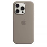 Husa de protectie Apple Silicone Case cu MagSafe iPhone 15 Pro, Culoare Clay