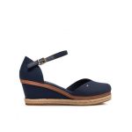 Pantofi Tommy Hilfiger Basic Closed Toe Mid Wedge FW0FW04787 Bleumarin