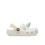 Şlapi Crocs Classic Iam Rainbow Unicorn Clog T 209701 Alb
