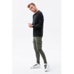 Bluza sport cu decolteu la baza gatului si buzunare oblice