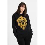 Bluza sport decorata cu strasuri