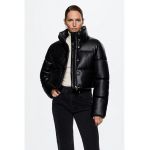 Geaca crop de piele ecologica Crankito
