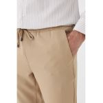 Pantaloni crop jogger cu snur de ajustare