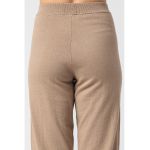 Pantaloni tricotat fin cu aplicatie