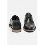 Pantofi derby din piele cu model piele de reptila