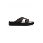 Papuci wedge de piele Issou