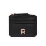 Etui pentru carduri Tommy Hilfiger Th Refined Cc Holder AW0AW16016 Negru
