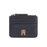 Etui pentru carduri Tommy Hilfiger Th Refined Cc Holder AW0AW16016 Bleumarin