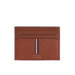 Etui pentru carduri Tommy Hilfiger Th Premium Leather Cc Holder AM0AM12186 Maro