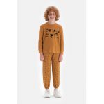 Bluza din amestec de bumbac cu detaliu grafic