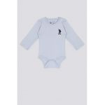 Body de bumbac cu maneci lungi