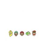 Accesorii pentru pantofi Crocs Super Mario 5 Pack 10007701 Colorat