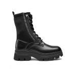 Botine Calvin Klein Jeans Chunky Combat Laceup Zip YW0YW00740 Negru
