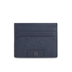 Etui pentru carduri Tommy Hilfiger Th Monogram Cc Holder AM0AM12169 Bleumarin