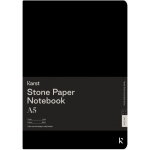 Carnet A5 - Stone Paper - Hardcover, Dot Grid - Black | Karst