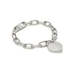 Brățară Fossil Harlow Linear Texture Heart JF04659040 Argintiu