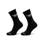 Set de 2 perechi de șosete lungi pentru bărbați Emporio Armani 303122 4R345 00020 Negru