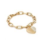 Brățară Fossil Harlow Linear Texture Heart JF04658710 Auriu