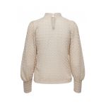 Bluza de dantela cu maneci bufante