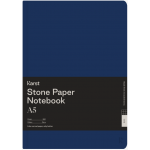 Carnet A5 - Stone Paper - Softcover, Grid - Navy | Karst