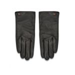 Mănuși de Damă Tommy Hilfiger Essential Flag Leather Gloves AW0AW15360 Negru