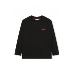 Bluza de bumbac cu logo discret