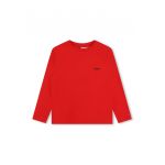 Bluza de bumbac cu logo discret