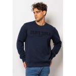 Bluza sport cu decolteu la baza gatului si broderie logo Dalcom