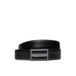 Curea pentru Bărbați Calvin Klein Leather Inlay Plaque 35mm K50K511956 Negru