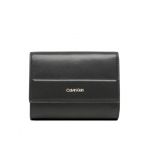 Portofel Mare de Damă Calvin Klein Daily Dressed Trifold Wallet Md K60K610484 Negru