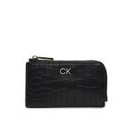 Etui pentru carduri Calvin Klein Ck Daily Zip Cardholder_Croco K60K612191 Negru