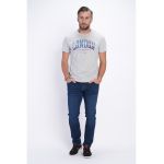 Blugi slim fit cu aspect decolorat