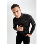 Bluza sport slim fit cu fermoar
