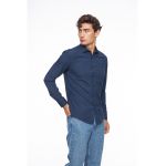 Camasa slim fit din amestec de bumbac