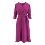 Rochie evazata cu decolteu cache-coeur