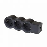 Bloc Multipriza Mobil Standard Revolution 3x2P+T negru